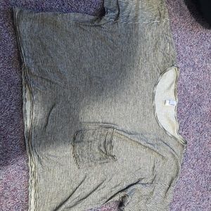 Striped crop tee from American apparel